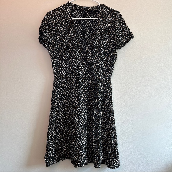 Madewell Button-Wrap Dress in Playground Posies Size Small - Picture 2 of 7